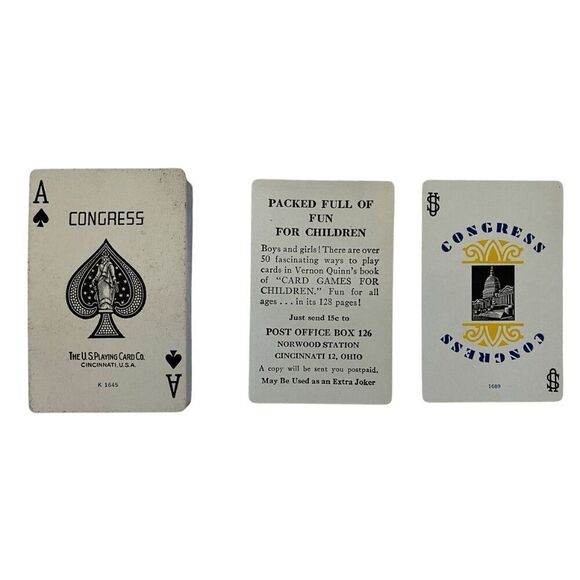 Vintage Congress Audubon Red Headed Duck & Blue Winged Teal Playing Cards - Picture 6 of 6